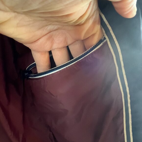 PYRENEX Jacket Womens Size 4/6 Small Navy Down Bomber Hooded Puffer Gorpcore Ski - Picture 9 of 12